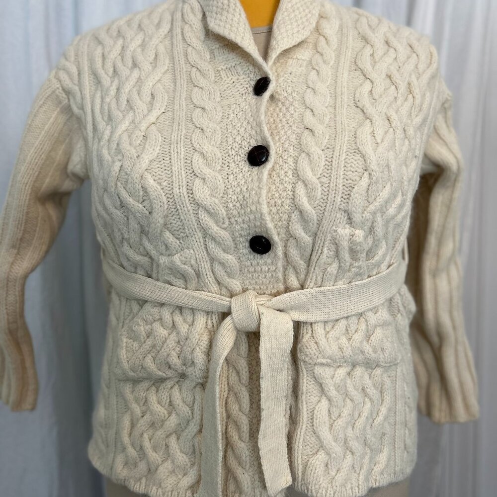 Irish wool cardigan